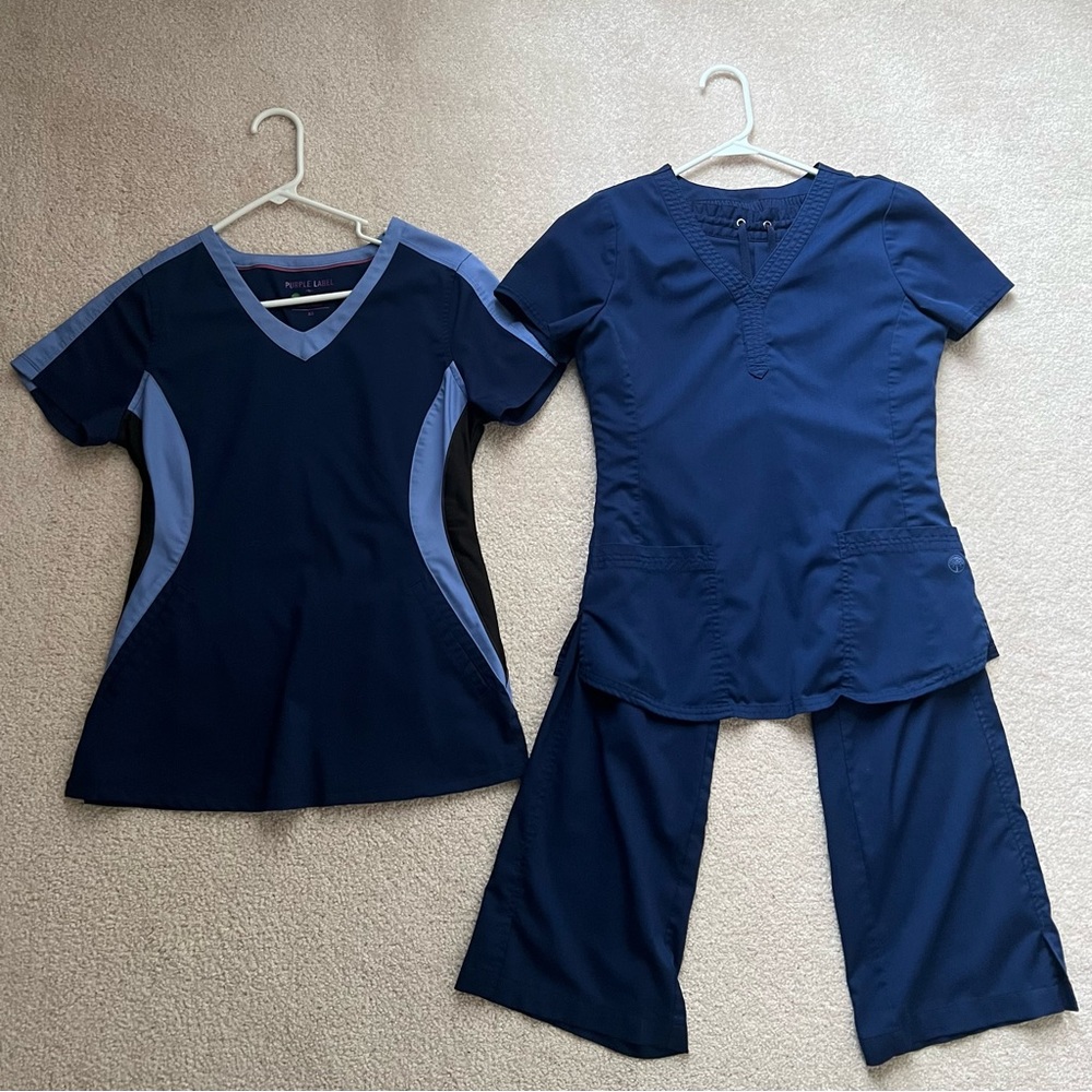 Purple Label by Healing Hand Navy XS scrubs